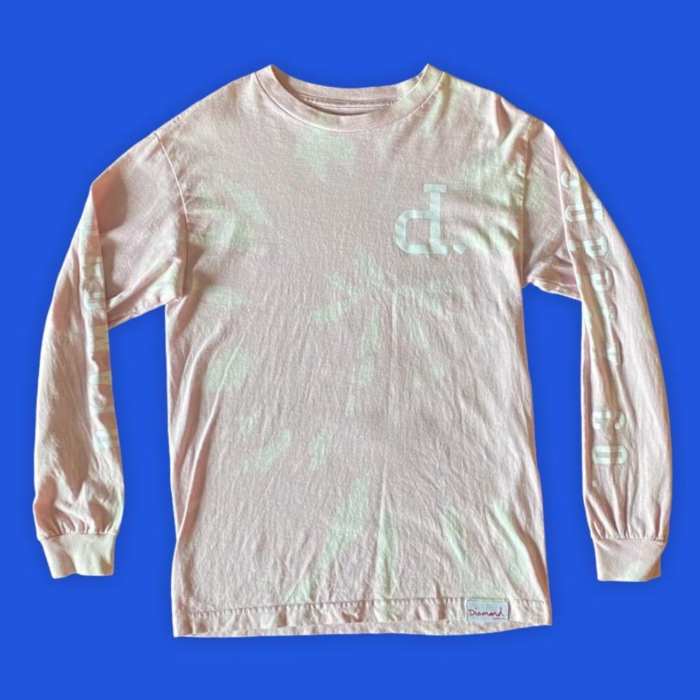 Diamond Supply Co Acid-Wash Long Sleeve